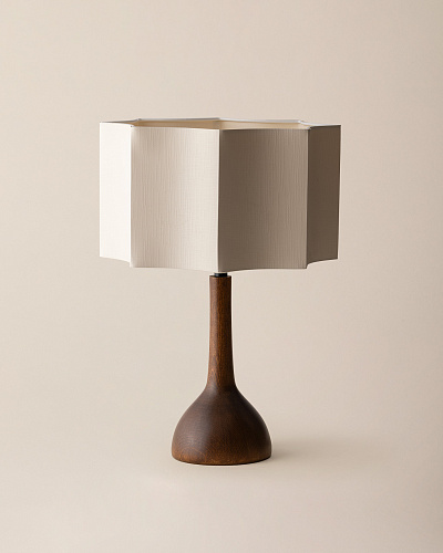 Лампа Diana 40x28x28 см, - дерево, ткань