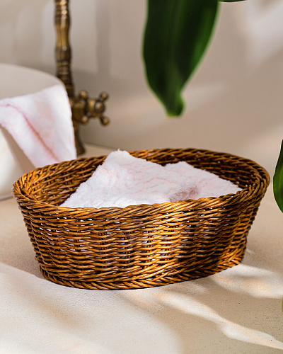Плетеная корзина Gemma 29,5x21x9,5 см. - светло-коричневая