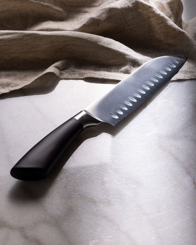 Нож Orva Santoku 31 см. - нержавеющая сталь