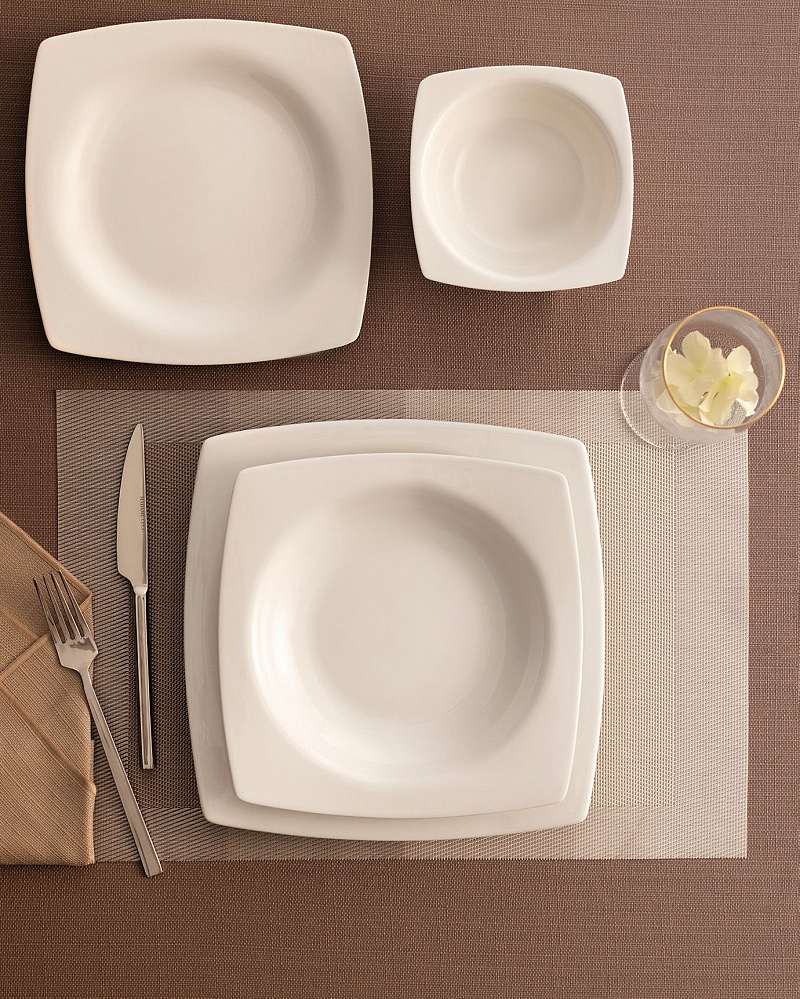 Столовый сервиз Ethan на 6 персон, из 24 предмета - белый