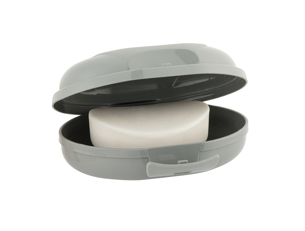 Контейнер для твердого мыла Graque - белый / серый