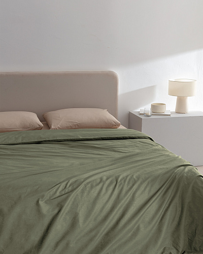 Пододеяльник односпальный Manon Ranforce Plain 160x220 см. - хлопок