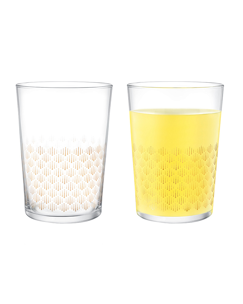 Набор стеклянных стаканов для напитков Pierretta-Golden из 4 шт., 510мл.