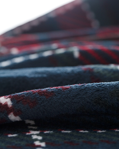 Плед Antonin с принтом 130x170 см. - синий