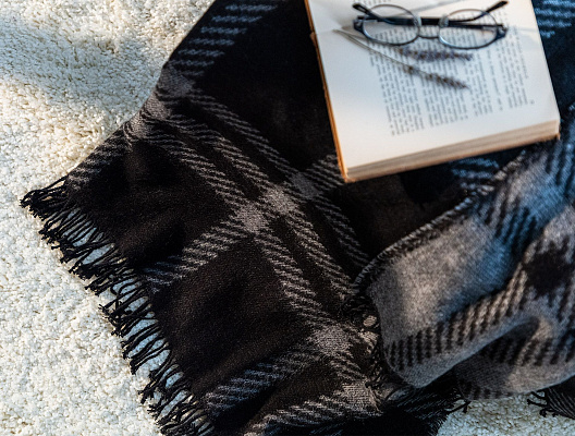 Плед Katriane 130х170 см.  - антрацитовый