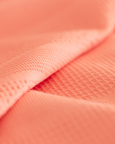 Покрывало односпальное 150x220 см. - персиковое