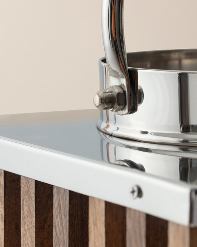 Подсвечник фонарь Ambre 20x20x25 см. - коричневый