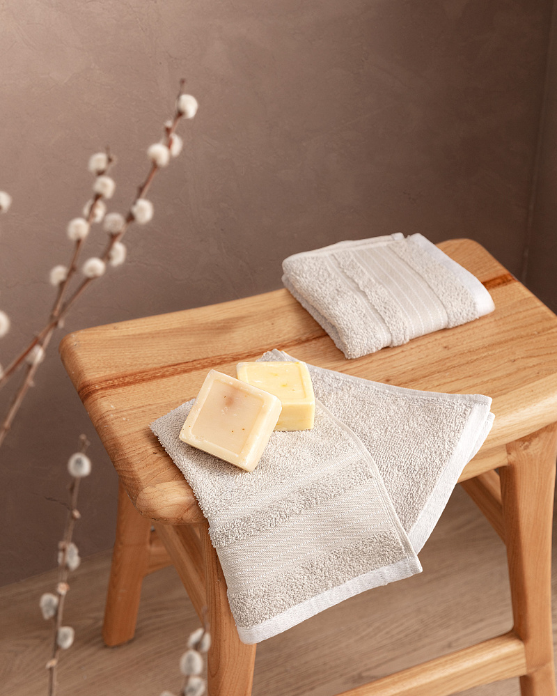 Набор полотенец для рук Mere из 2 шт., 30х45 см - серый