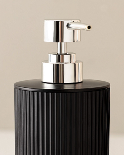 Набор для ванной комнаты Martre Chrome Lautre, из 5 шт - черный / серый