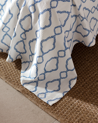 Комплект постельного белья полутораспальный Belda с вафельным покрывалом 160x240 см, хлопок