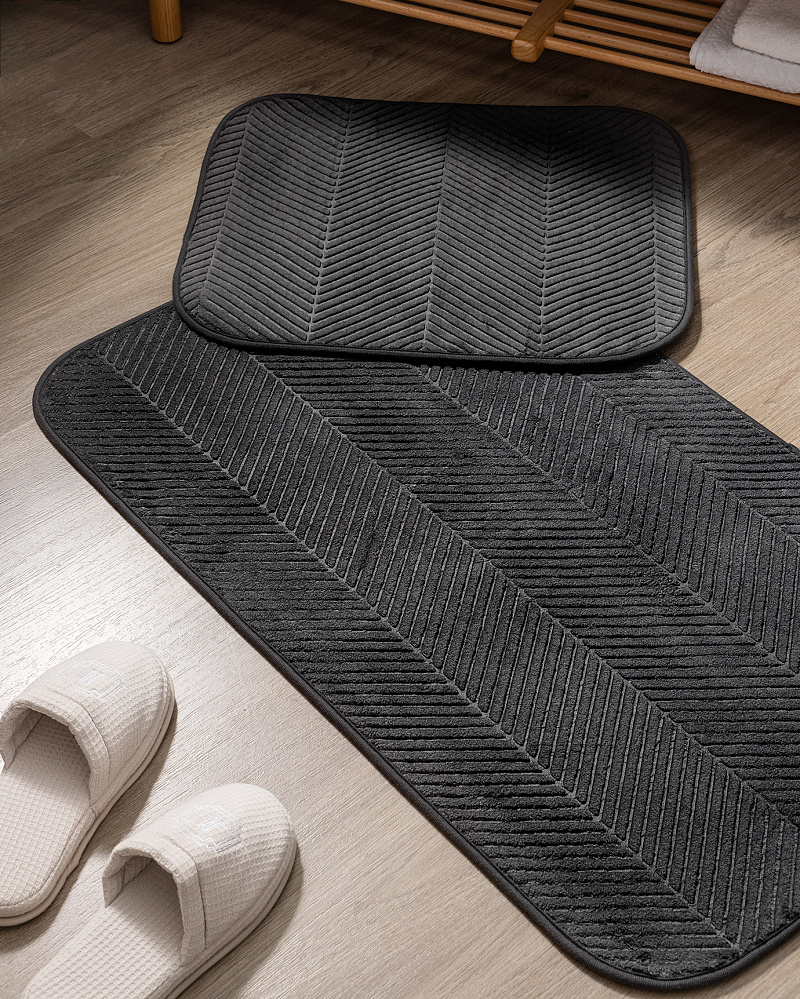 Набор ковриков для ванной Emele 60x100 см и 50x60 см, полиэстер