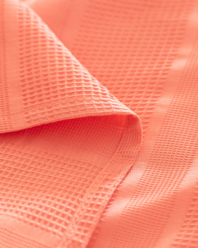 Покрывало односпальное 150x220 см. - персиковое