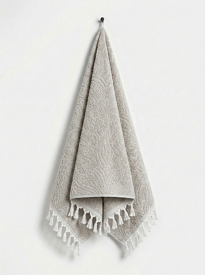 Банное полотенце Bernay 70x150 см. - серое