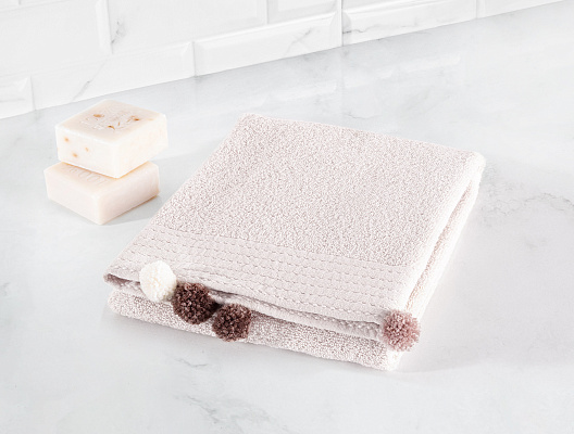 Полотенце для лица Valerie Luxury Collection 50x76 см. - бежевое