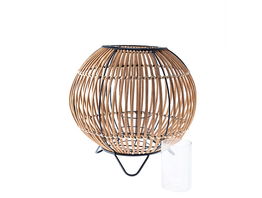 Подсвечник Corinne Lantern 38x38x36 см - бежевый