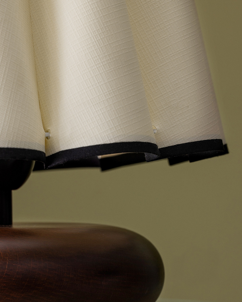 Абажур Elizabeth 36x28x28 см. - коричневый / экрю