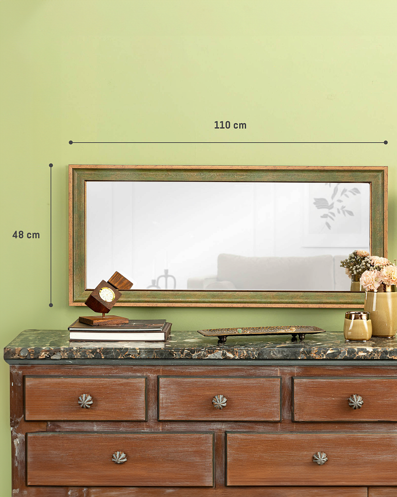 Зеркало Aubert 48x110x8 см. - зеленое