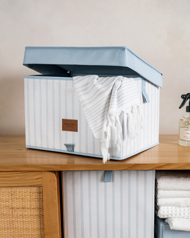 Органайзер для хранения с крышкой Nuage с принтом 40x30x26 см