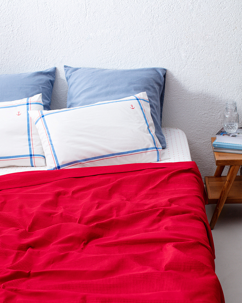 Комплект постельного белья двуспальный Mathilda с покрывалом 240x260 см, хлопок