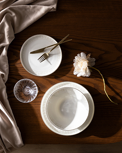 Столовый сервиз Merlin из 18 предметов, фарфор