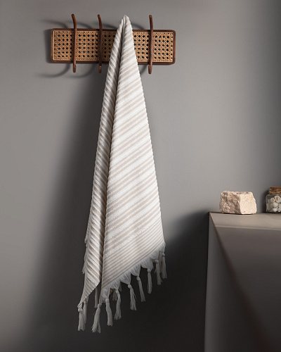 Банное полотенце Pile Hammam 75x150 см. - бежевое