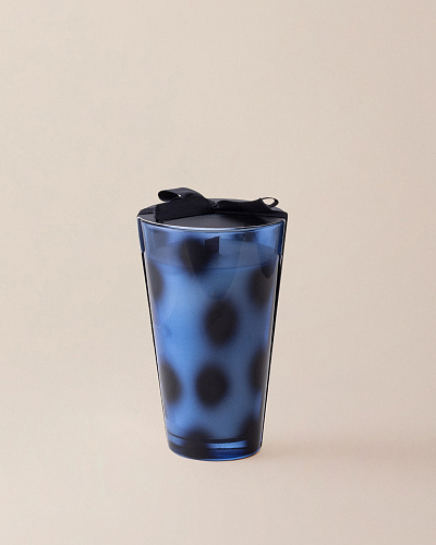 Ароматическая свеча Répertoire Jour de Pluie Bleu 230 г. - синяя / белая