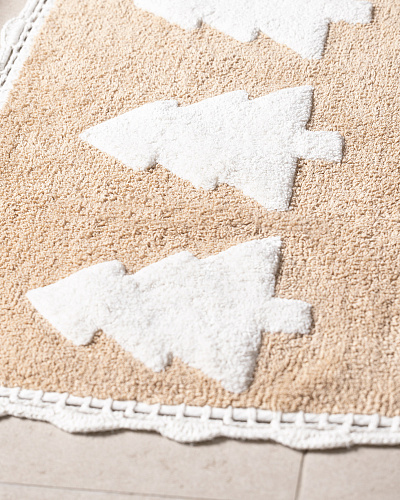 Коврик для ванной Lumière Matin рождественский 50x80 см, - хлопок