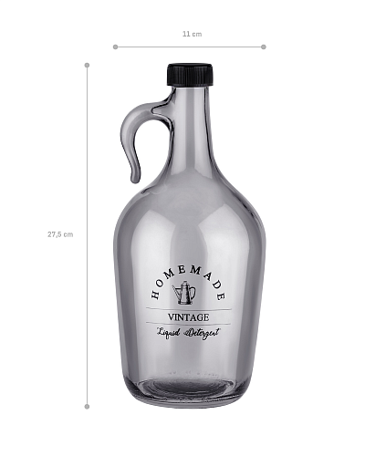 Бутылка для воды Maud 1500 мл. - серая