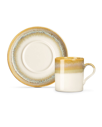 Набор кофейных чашек Ramona на 6 персон, 90 мл - кремовый / бежевый