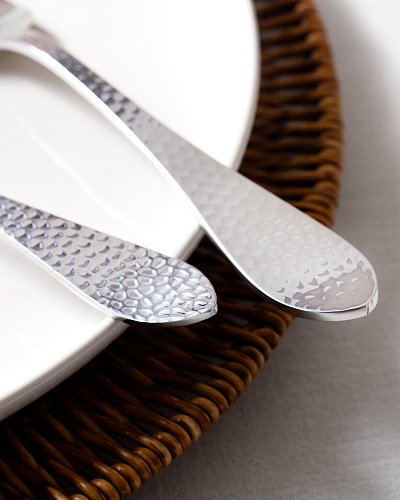 Набор столовых приборов La Rose из 42 шт. - серебристый