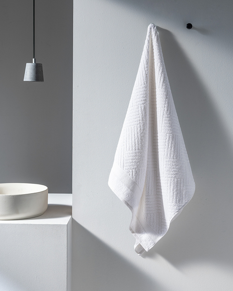 Банное полотенце Etienne 70x140 см. - белое