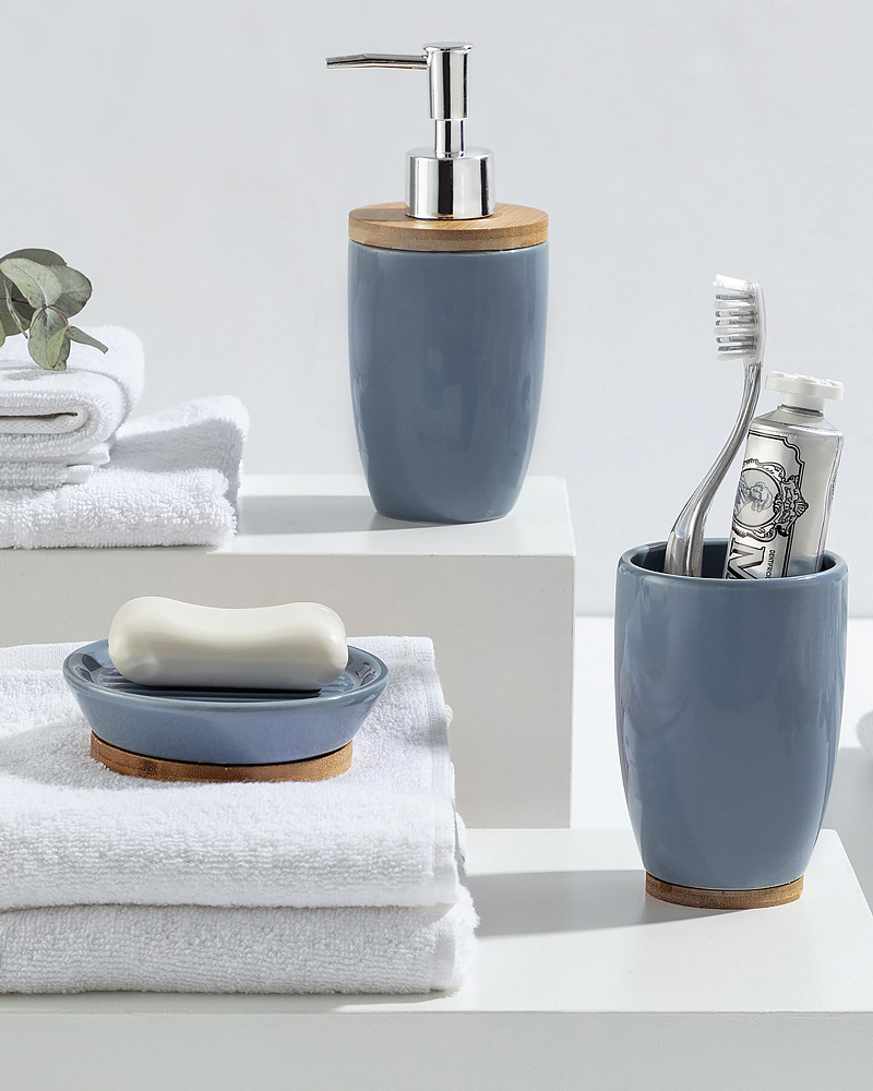 Набор для ванной комнаты Bern из 3 шт синий