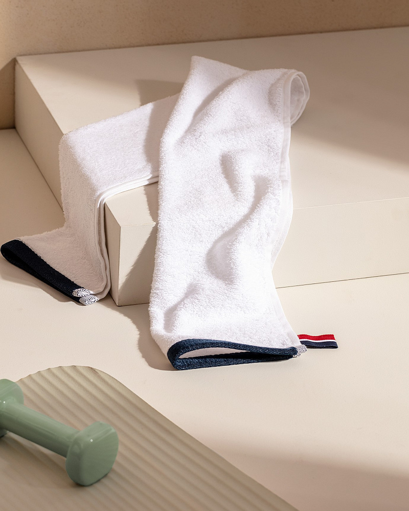 Банное полотенце Marie 30x110 см. - белое