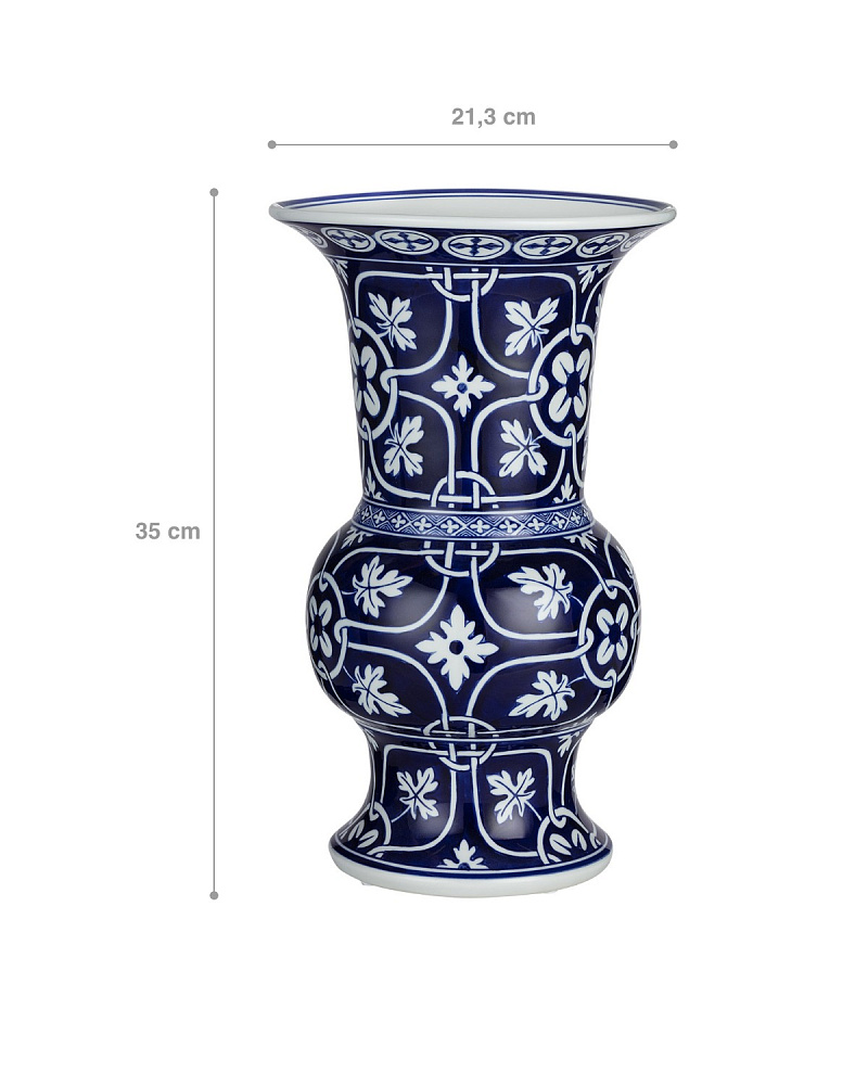 Ваза Colmar Blanc 21,3x21,3x35 см. 