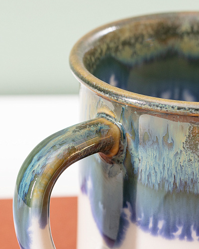 Кружка Monte 260 мл. - белая / синяя