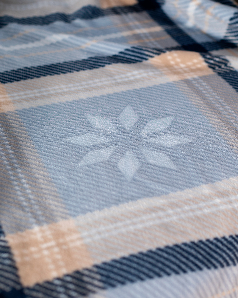 Плед Delit Welsoft 130x170 см, - голубой/бежевый