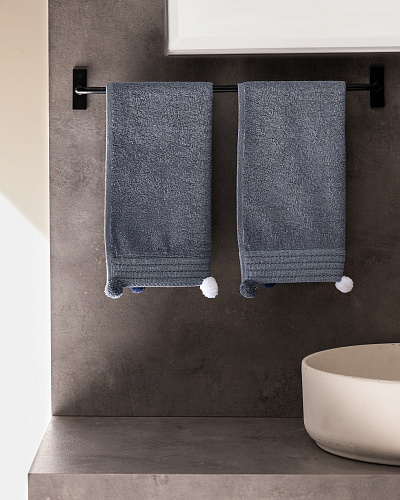 Набор полотенце для рук Valerie из 2 шт., 30x46 см. - темно-синий