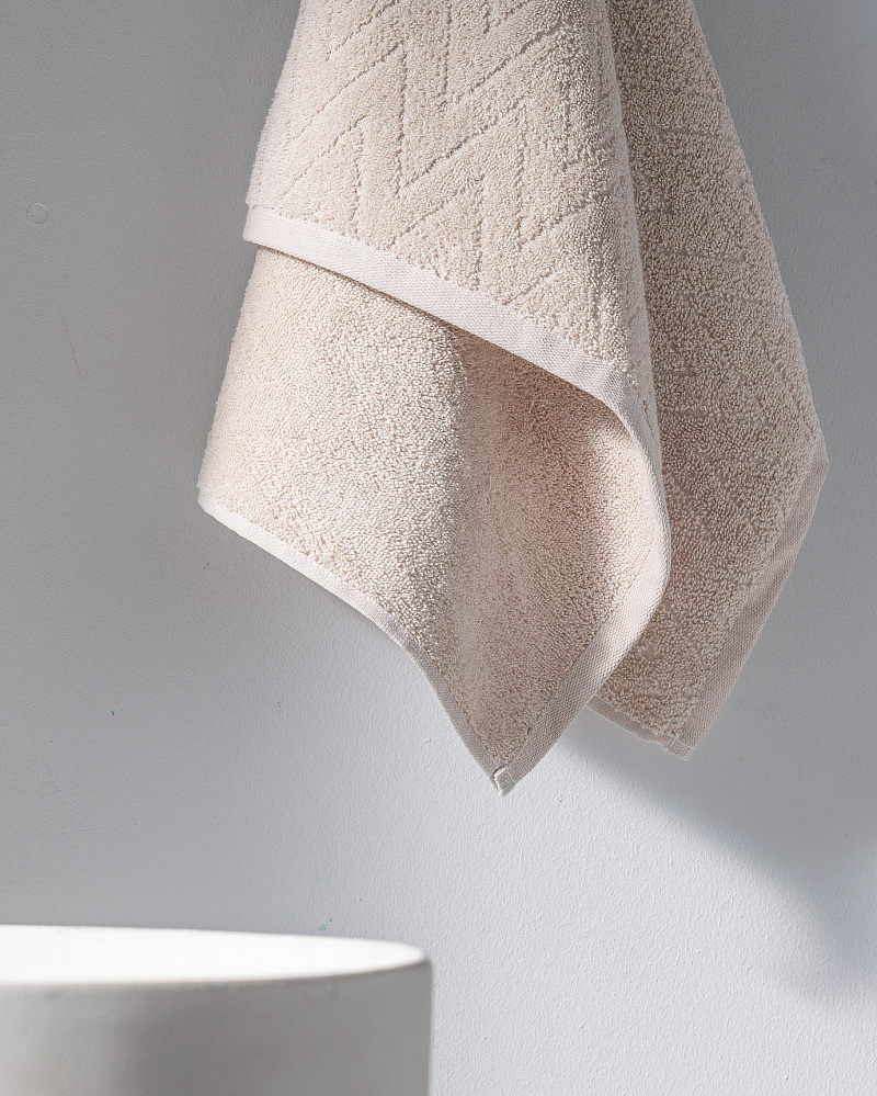 Полотенце для лица Colette 50x70 см. - бежевое