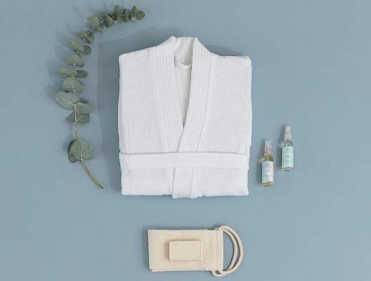 Халат-кимоно унисекс Ryella Hotel Collection L-XL р. - белый 