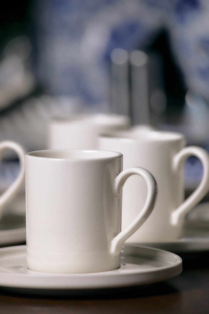 Кофейный набор Dory из 12 шт., 110 мл. - белый