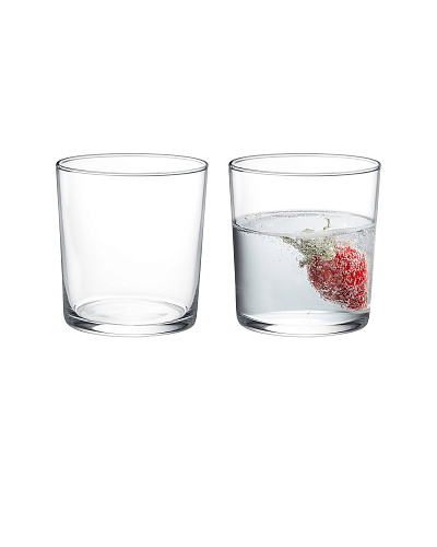 Набор стеклянных стаканов для напитков Pierretta из 4 шт., 380мл