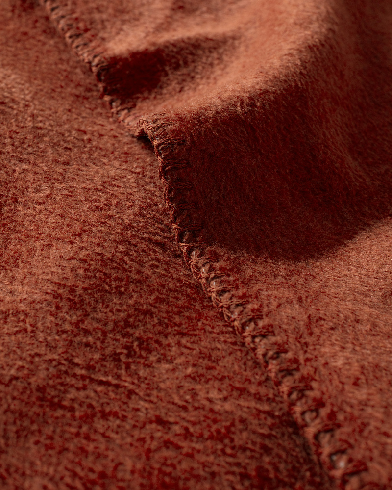 Покрывало полутораспальное Plain 200x220 см. - терракотовый