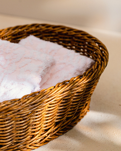 Плетеная корзина Gemma 29,5x21x9,5 см. - светло-коричневая