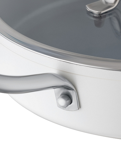 Набор кастрюль Nano Ceramic из 2 шт., 1 л, 1,8 л - белый