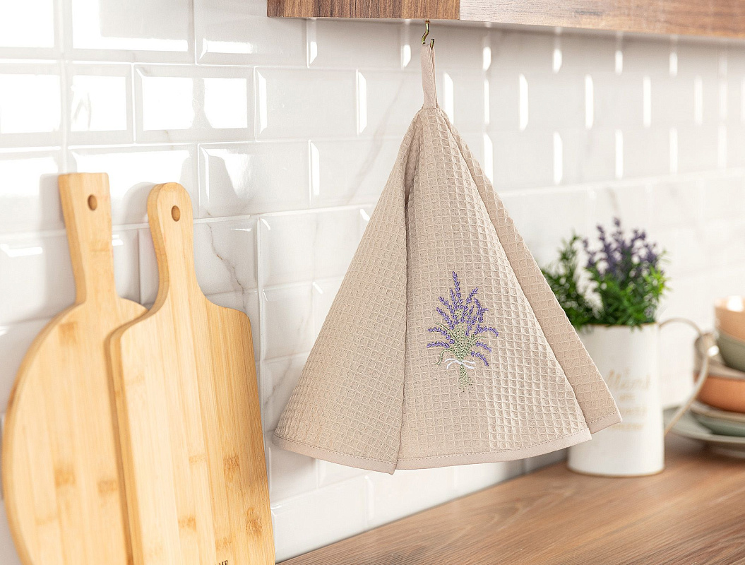 Полотенце кухонное Ciel 60x60 см - бежевое