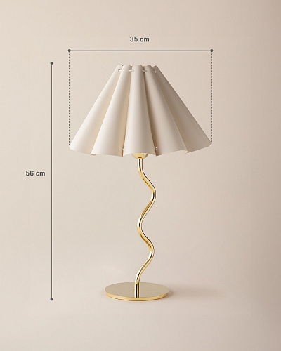 Лампа Anne 56x35x35 см. - золотистый