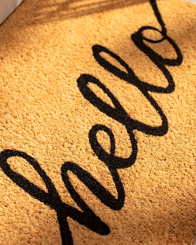 Коврик Marigny 45x75 см. - горчичный / черный