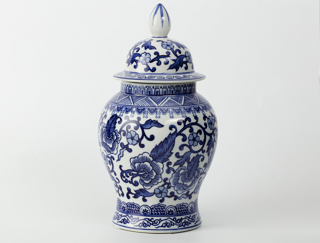 Ваза с крышкой Bordeaux 12,5x12,5x25 см. 