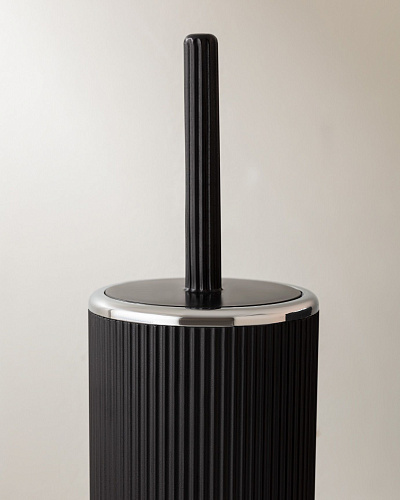 Набор для ванной комнаты Martre Chrome Lautre, из 5 шт - черный / серый