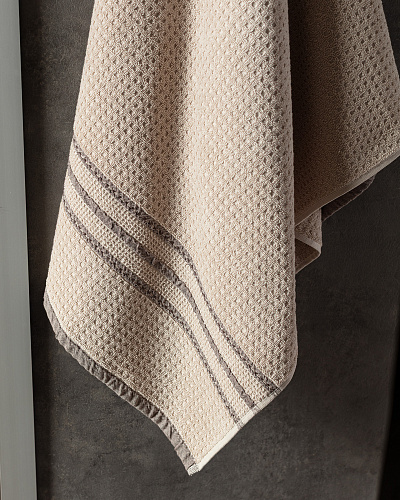 Банное полотенце Alissa 70x140 см. - бежевое